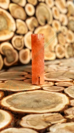 Кирпич из гималайской розовой соли 200x100x50 мм шлифованный (с пазом)