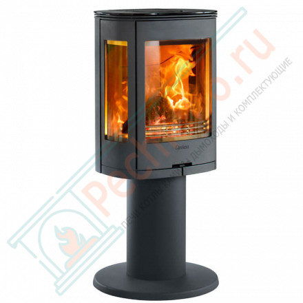 Печь-камин 880:4 Style, верх стекло, многослойная сталь, цвет черный (Contura)