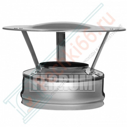 Оголовок для сэндвич дымохода (НЕРЖ-430/0,5-ОЦИНК/0,5) d-200/280 (Ferrum GS-Z)