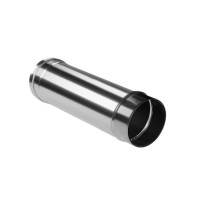 Труба прямая L=500 без изол (НЕРЖ-321/0,8) d-120 (Дымок-Lux)