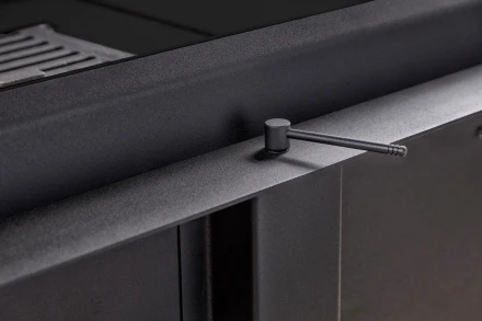 Топка Дельта 800 RB два стекла правая принтинг черный шамот (Экокамин)