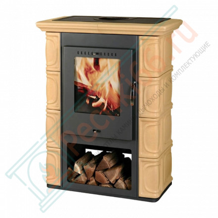 Печь-камин Borgholm keramik, Бежевая (Thorma) до 165 м3