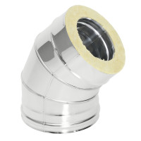 Отвод Термо 45° ОТ-Р (304-0.8/304) d-120/220 (ТиС Стандарт)