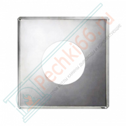 Фланец 600x600 на трубу с изол (НЕРЖ-430/0,5) d-180/260 (Дымок)