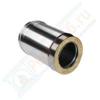 Сэндвич труба для дымохода L=250 (НЕРЖ-321/0,5-НЕРЖ-439/0,5) d-250/330 (Дымок-Lux)